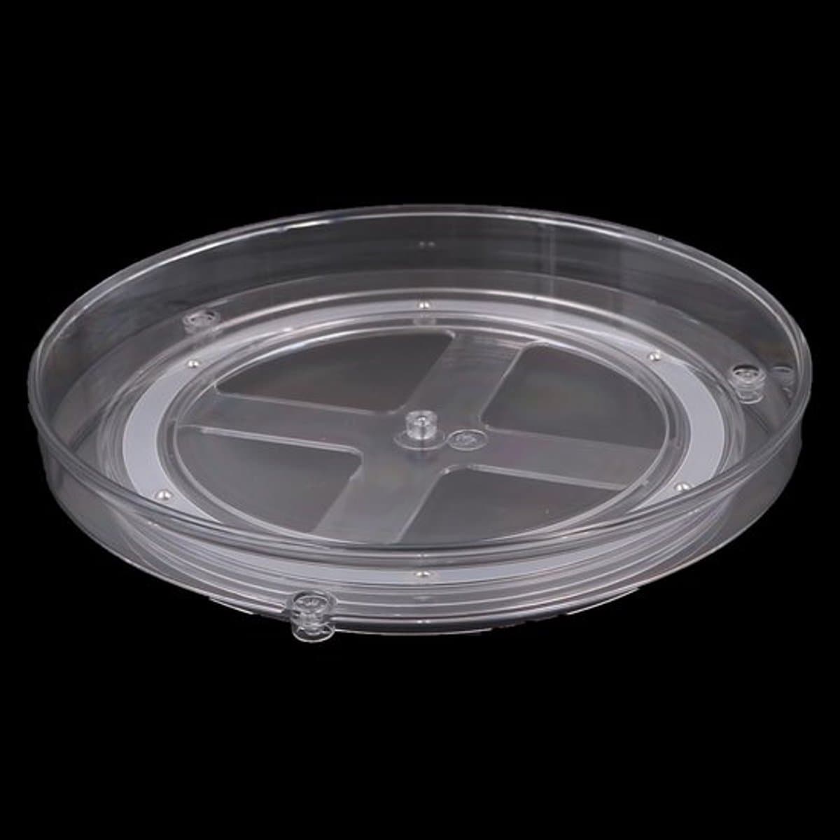 Draaiplateau kastorganizer, draaibaar kruidenrek koelkast draaiplateau organizer, draaiplateau organizer, draaiplateau opbergruimte 23,5 cm x 3,5 cm voor kast, koelkast, bijkeuken