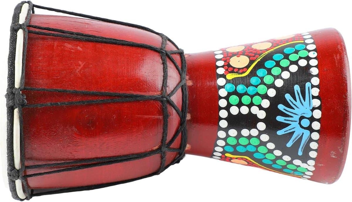 Houten Djembe Trommel - Handpercussie Instrument - Muziek Maken - Helder Geluid - 79 Inch - Natuurlijk Hout