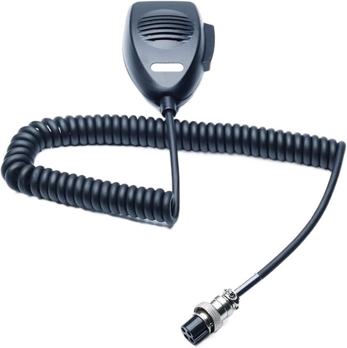 Luidspreker Microfoon - Handmicrofoon CB Radio - Tweewegcommunicatie - 4-pins Schroefconnector - 50 Gram - Zwart