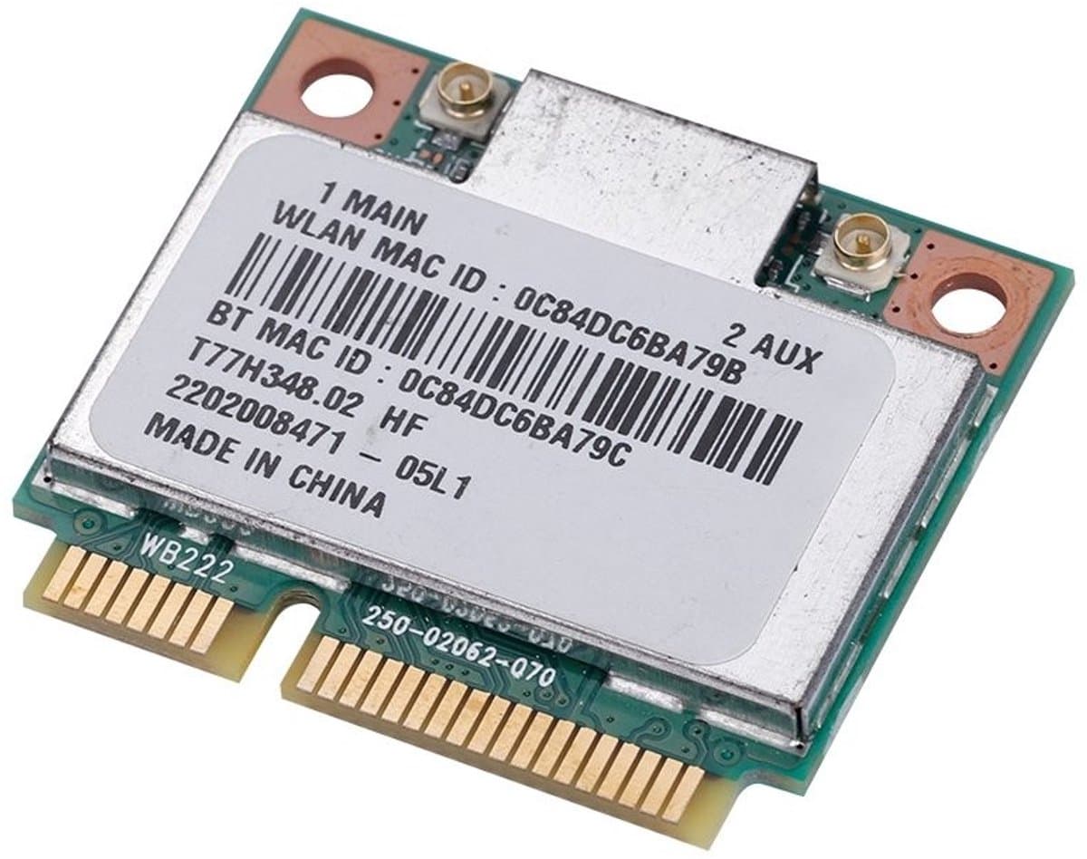 Dailygoody - Netwerkkaart - Draadloze Mini PCI-E - Bluetooth 4.0 - Dual Band 2.4G/5Ghz - 300 Mbps - Geschikt voor laptops en desktops