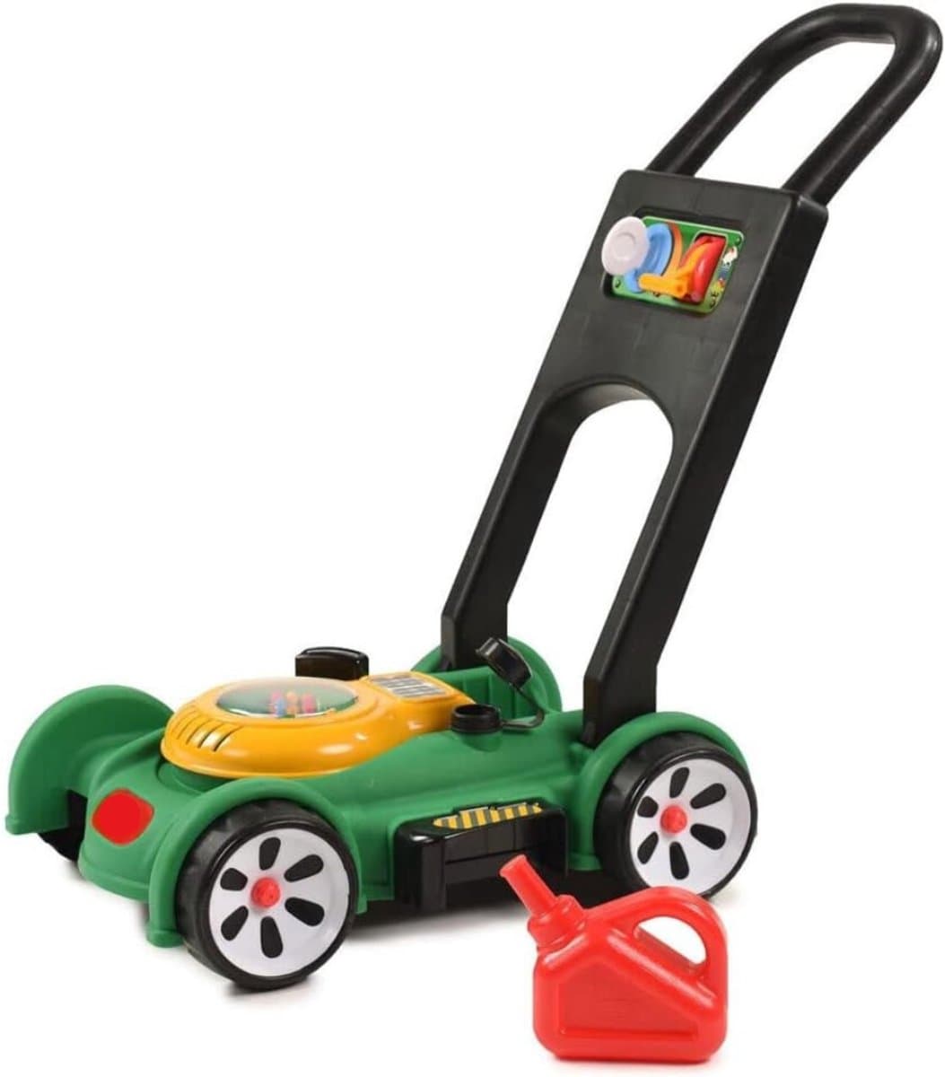 QIN® Grasmaaier Speelgoed - Kruiwagen Speelgoed - Grasmaaier Kinderen -Meerkleurig- 20cm x 12cm x 21cm