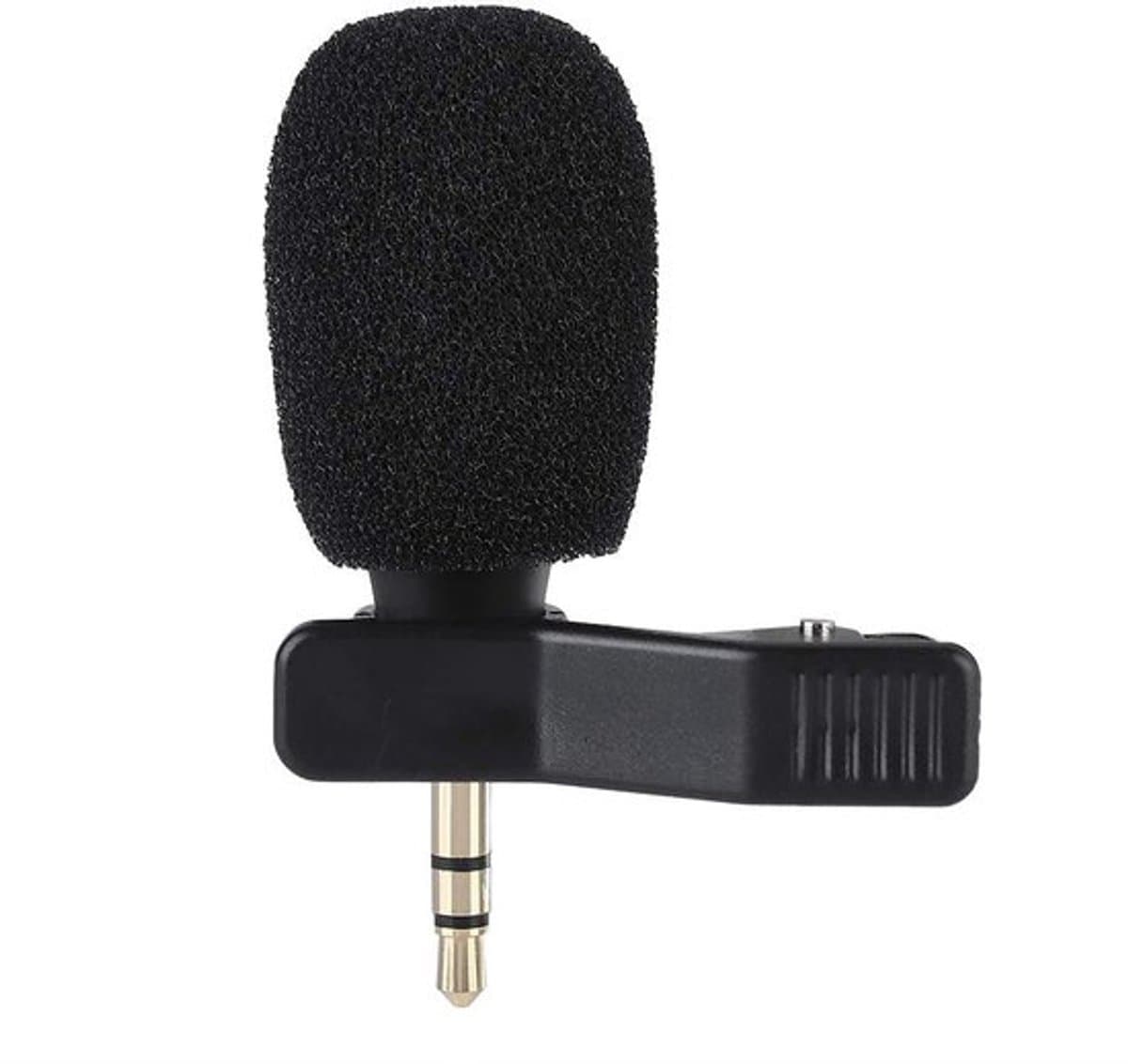 - Draagbare Mini Microfoon - HD-geluid - Eenvoudig te gebruiken - 3,5 mm Jack - Geschikt voor pc tablet en voicerecorder - Compact formaat