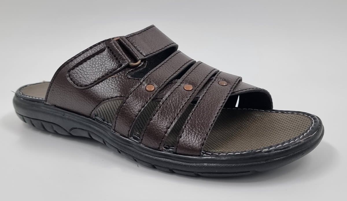 Walking - Slippers Heren - Licht Gewicht Heren Slippers - Slippers met een Zacht Voetbed - Bruin – Maat 47