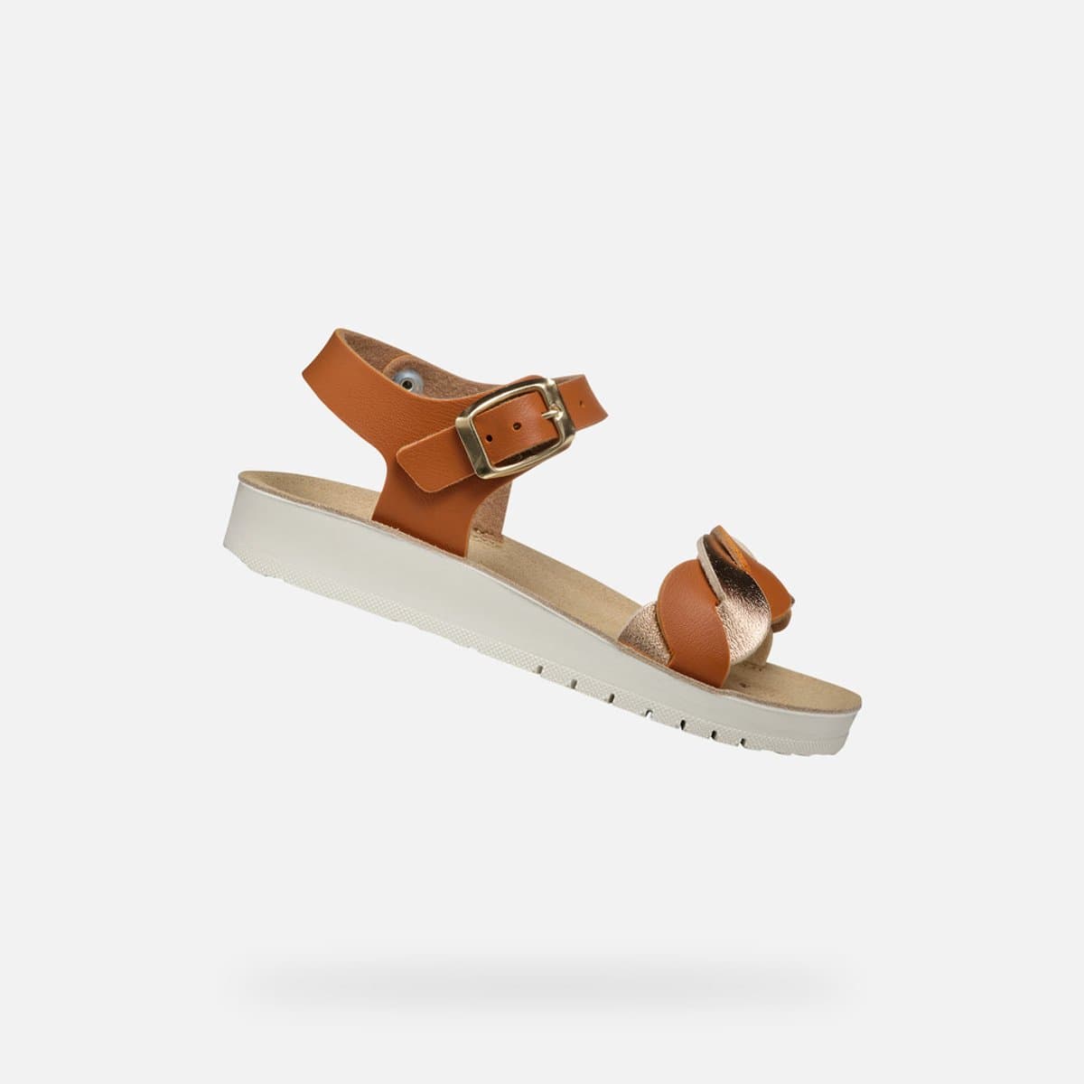 GEOX SANDAAL COSTAREI MEISJES Sandalen - BISCUIT/ROZEGOUD - Maat 39