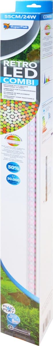 Superfish Led Combi 55 cm - Verlichting - 24 Watt T5