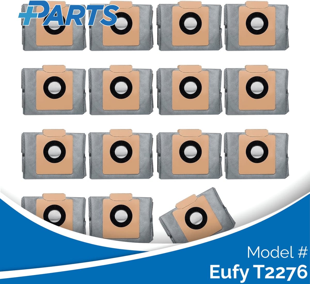 Eufy T2276 Stofzakken (15 Stuks, Plus.Parts® alternatief voor T29F70A2)