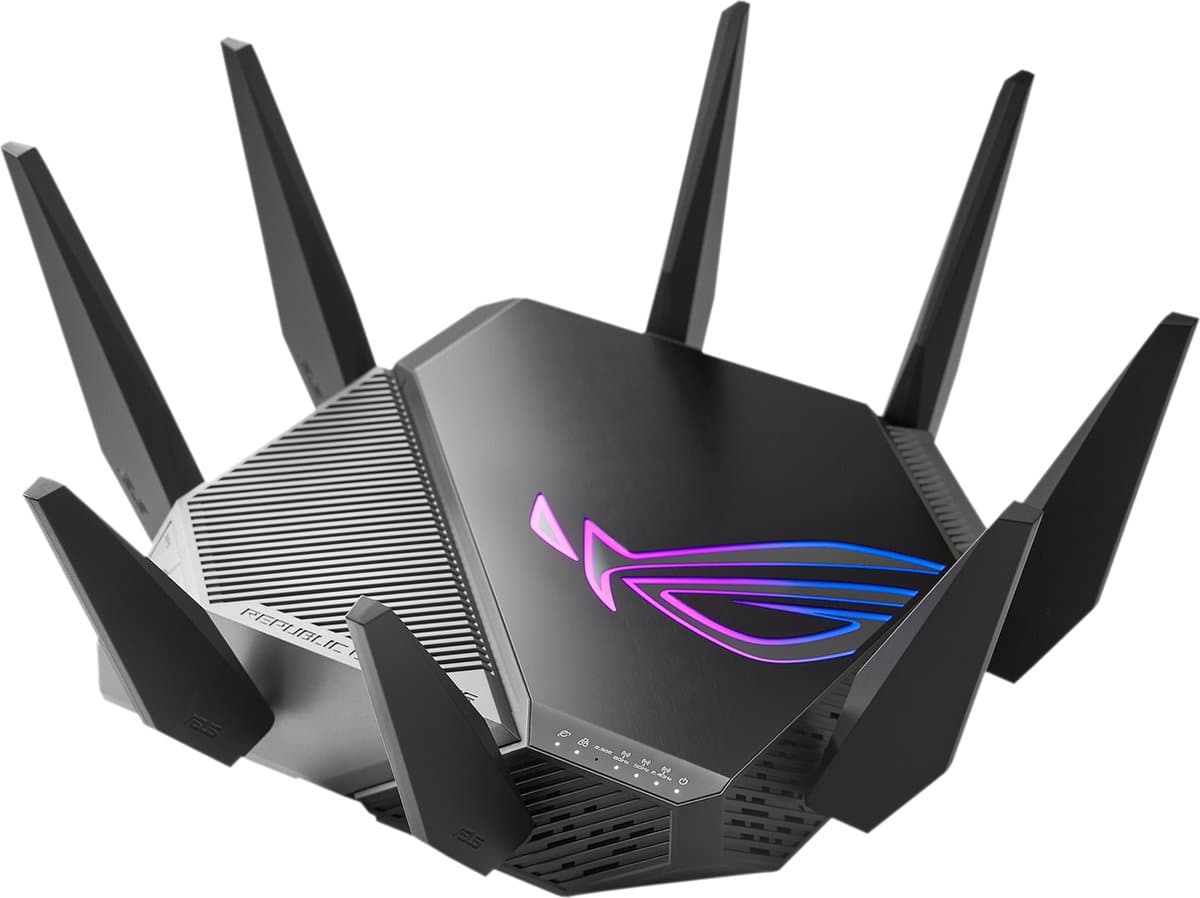 ASUS GT-AXE11000 draadloze router gigabit ethernet tri-band (2,4 GHz / 5 GHz / 6 GHz) Zwart