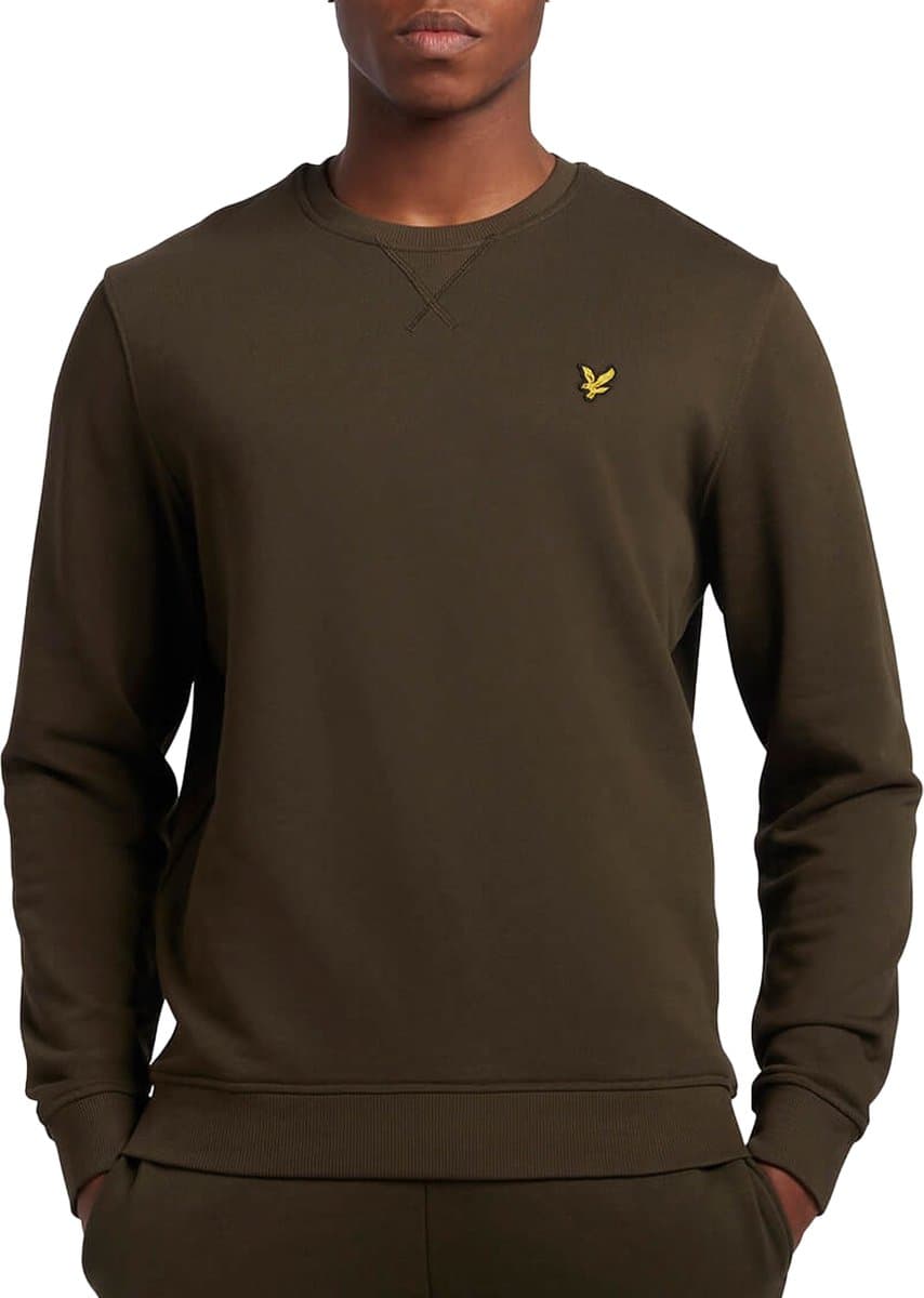 Lyle & Scott Trui Olive - Maat XS - Heren - Sweaters