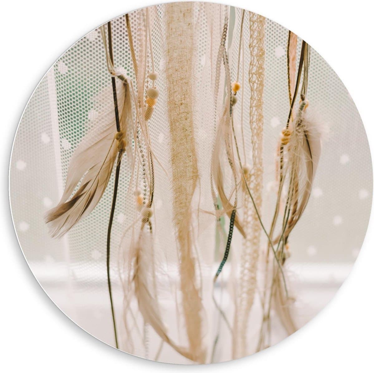 Forex Wandcirkel - Verenketting - 80x80cm Foto op Wandcirkel (met ophangsysteem)