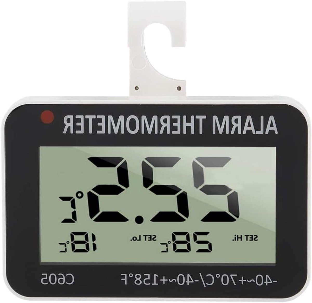LCD digitale koelkastthermometer met vriesvakalarm en haak - Temperatuurtester voor thuiskeuken en restaurants