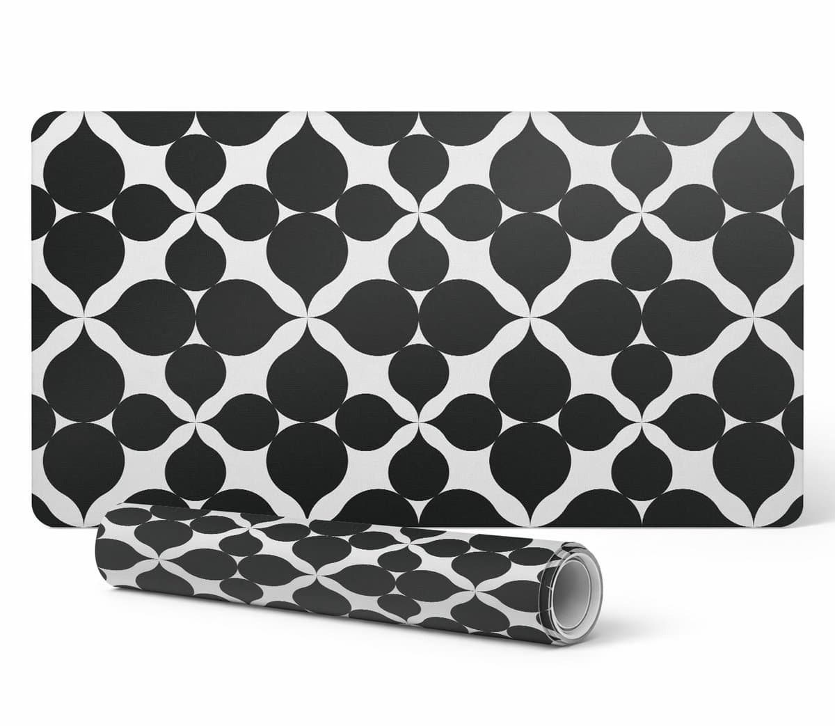 Duurzame gamingmat met geometrisch bloemenpatroon 90x45 cm
