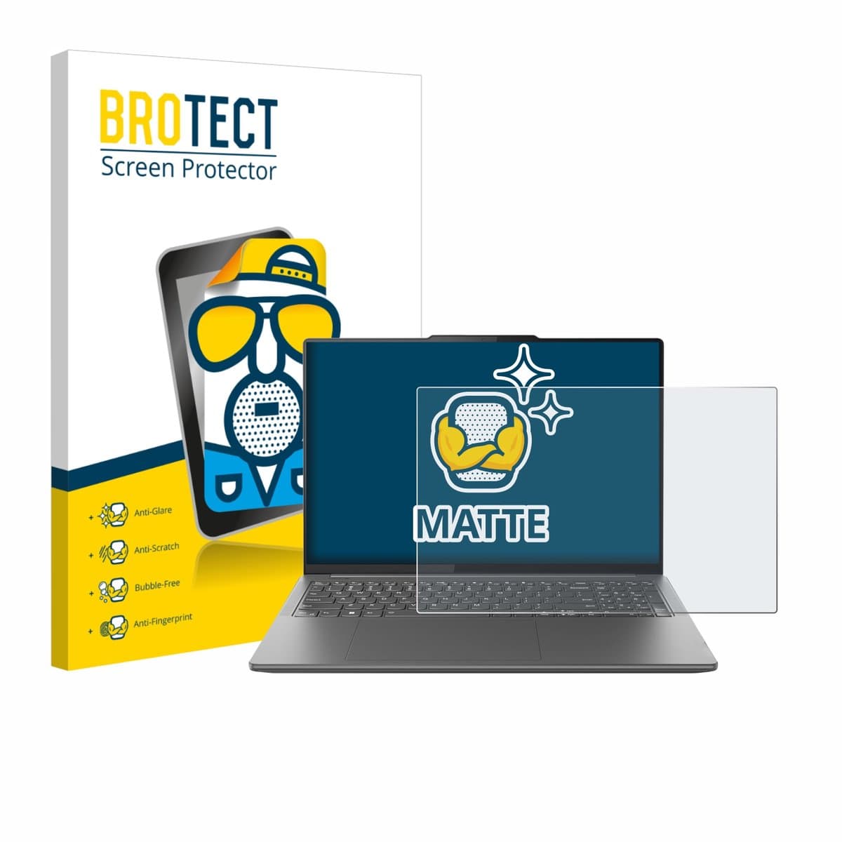BROTECT - Screenprotector voor Lenovo Yoga Pro 9i Gen 9 16" Non-Touch - Folie Beschermfolie matte
