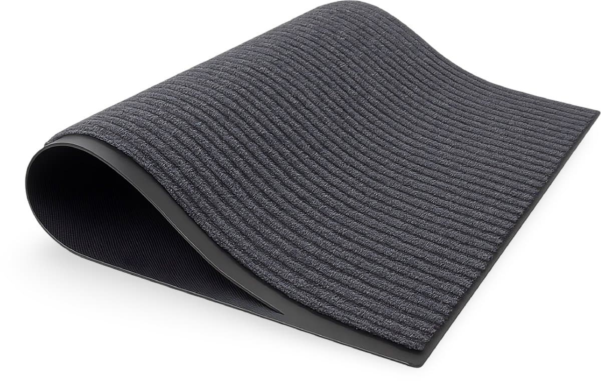 Deurmat - Droogloopmat - Schoonloopmat - 2 stuks - Voor binnen en buiten - 60 x 40cm - Anti slip - Zwart - Luft - Vloermat - Doormat