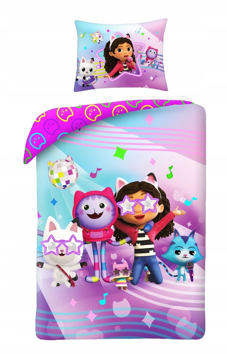 Kinderbeddengoed 160x200 Gabby's Poppenhuis Katoen