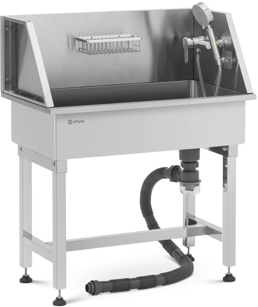 Hondenbad - roestvrij staal - tot 60 kg - physa