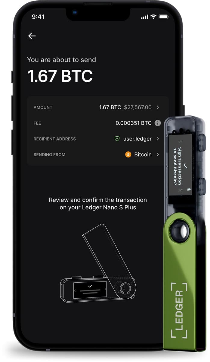 Ledger Nano S Plus Oxidate Green