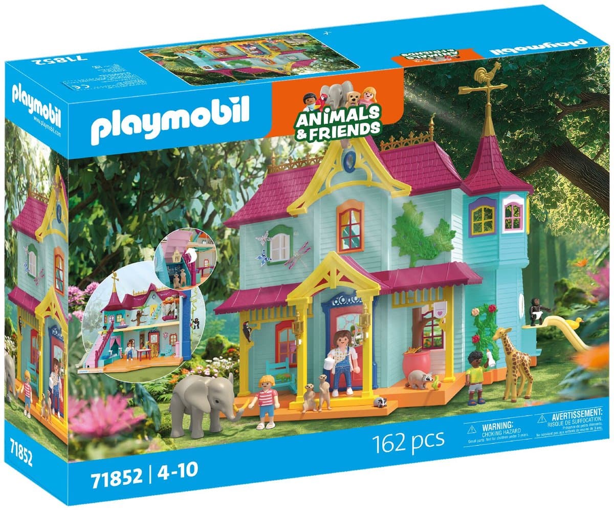 PLAYMOBIL Animals & Friends: Colourful Animal Mansion - 71852