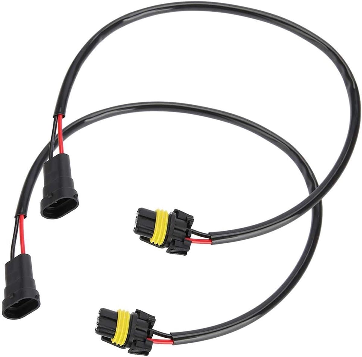 2 stuks H11 9006 adapter voor mistlampen - kabelstekkers - verlenging voor koplampen of mistlampen - ABS kunststof