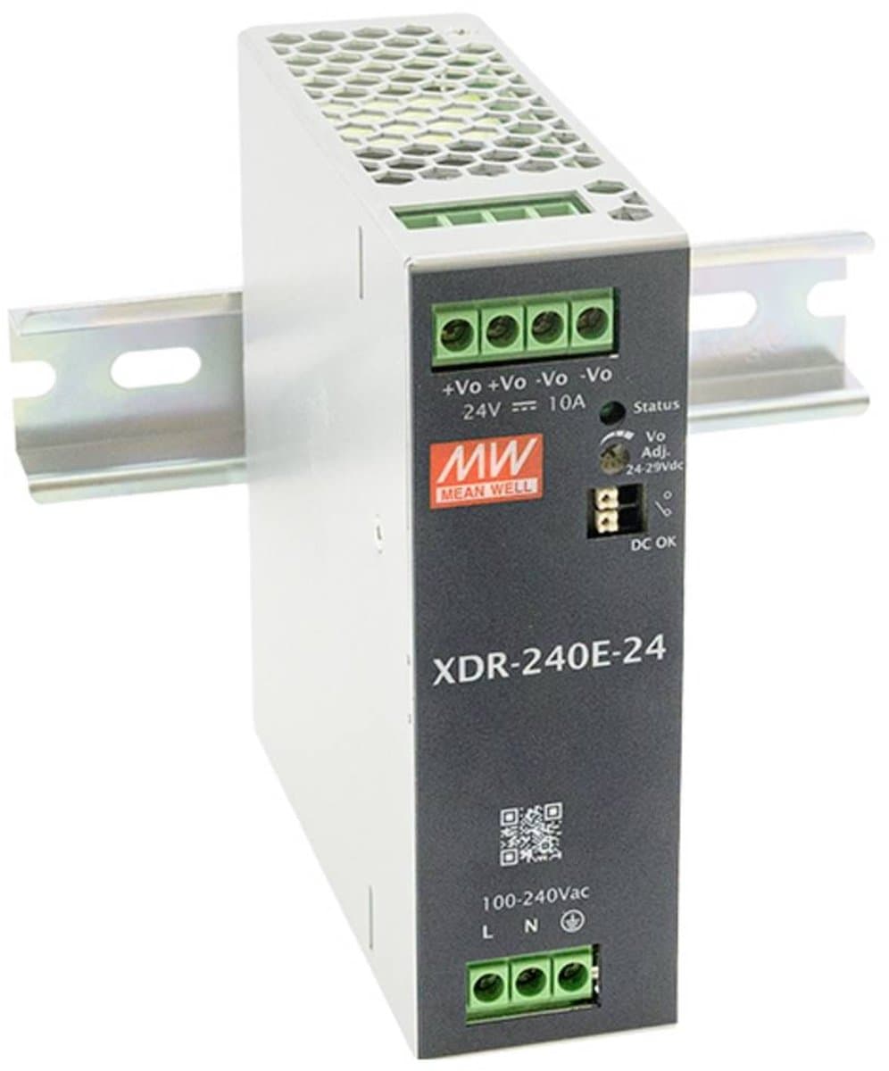 MW Mean Well XDR-240E-48 DIN-rail netvoeding 48 V 5 A 240 W Inhoud 1 stuk(s)