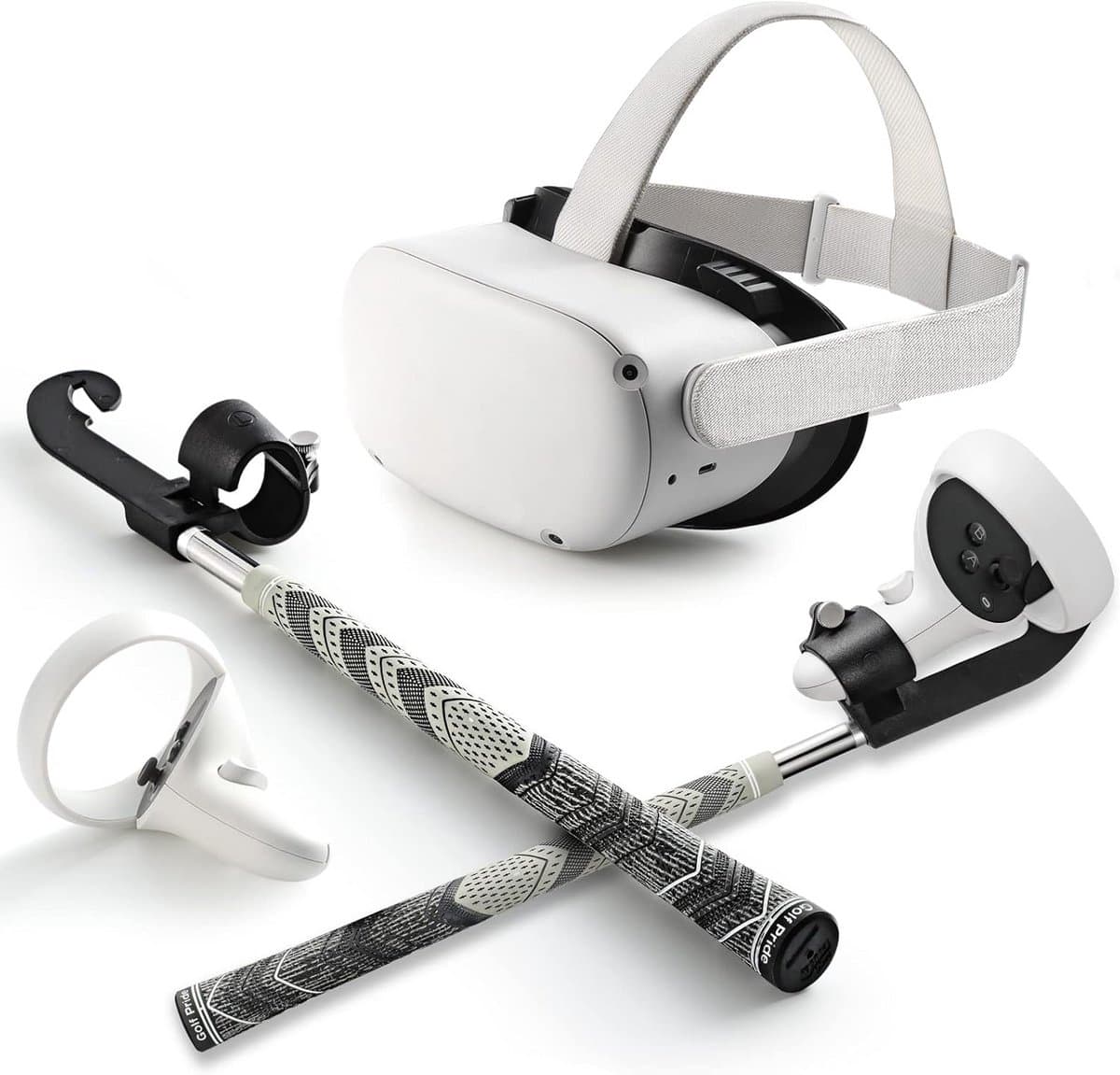VR Golf Simulatorknuppel voor Oculus Quest 2 Controller - Realistische Golf Swing Ervaring