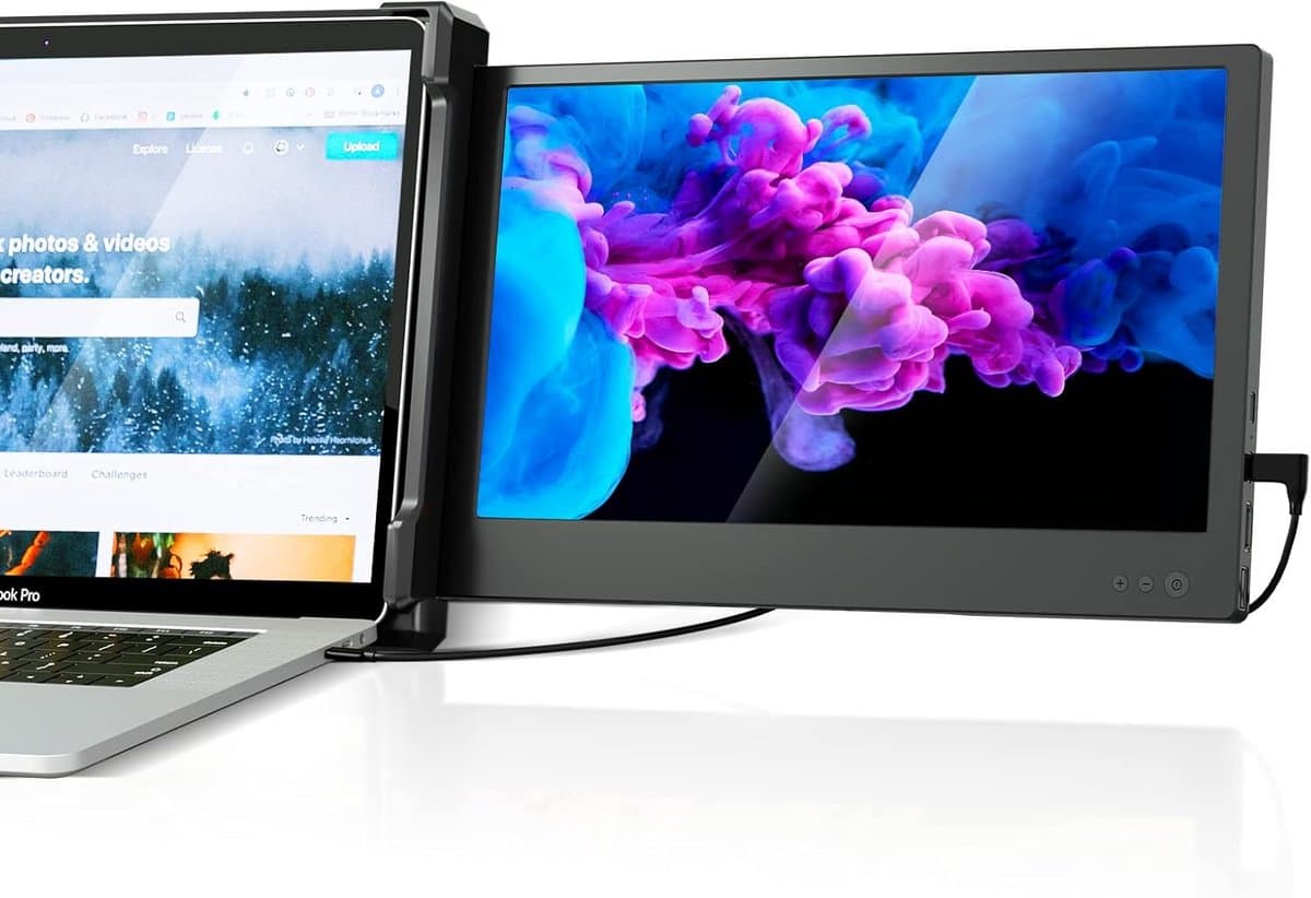 Draagbare Monitor 12 Inch FHD 1080P IPS USB-C/HDMI Scherm voor Laptop en Mac