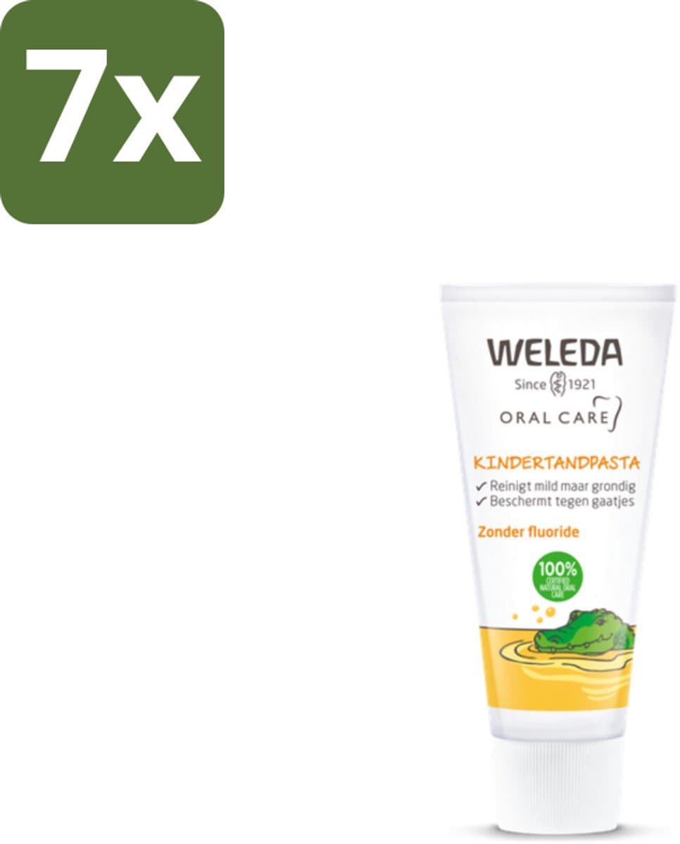 WELEDA - Kindertandpasta - 50 ml - Bulkverpakking - 7 stuks