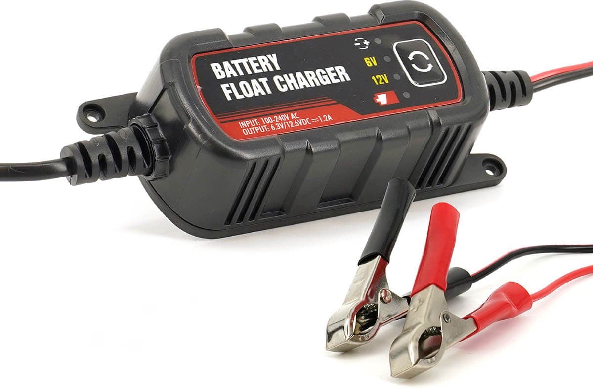 Evion Acculader 12V 1,2A - Druppellader Loodaccu - Accu Oplader Karpervisser Baitboat - Onderhoudslader