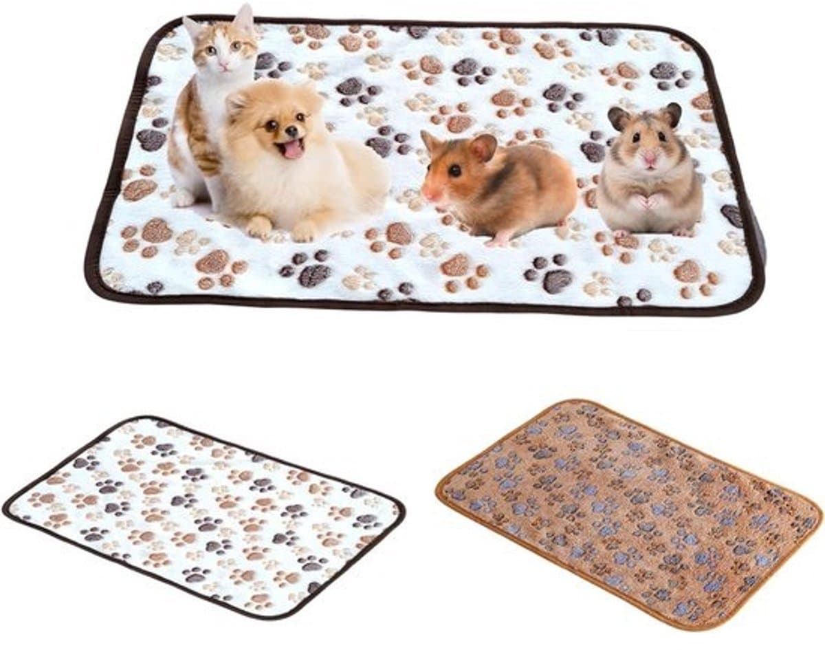 Pipipads voor cavia's - Herbruikbare onderlegger - Houdt de huisdierkooi schoon - Snel absorberend - 70 x 50 cm - Groen