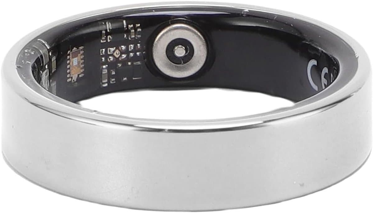 Ring for Women Men, Health Fitness Tracker Rings, Gebaarbedieningen voor Korte Video, (SILVER)