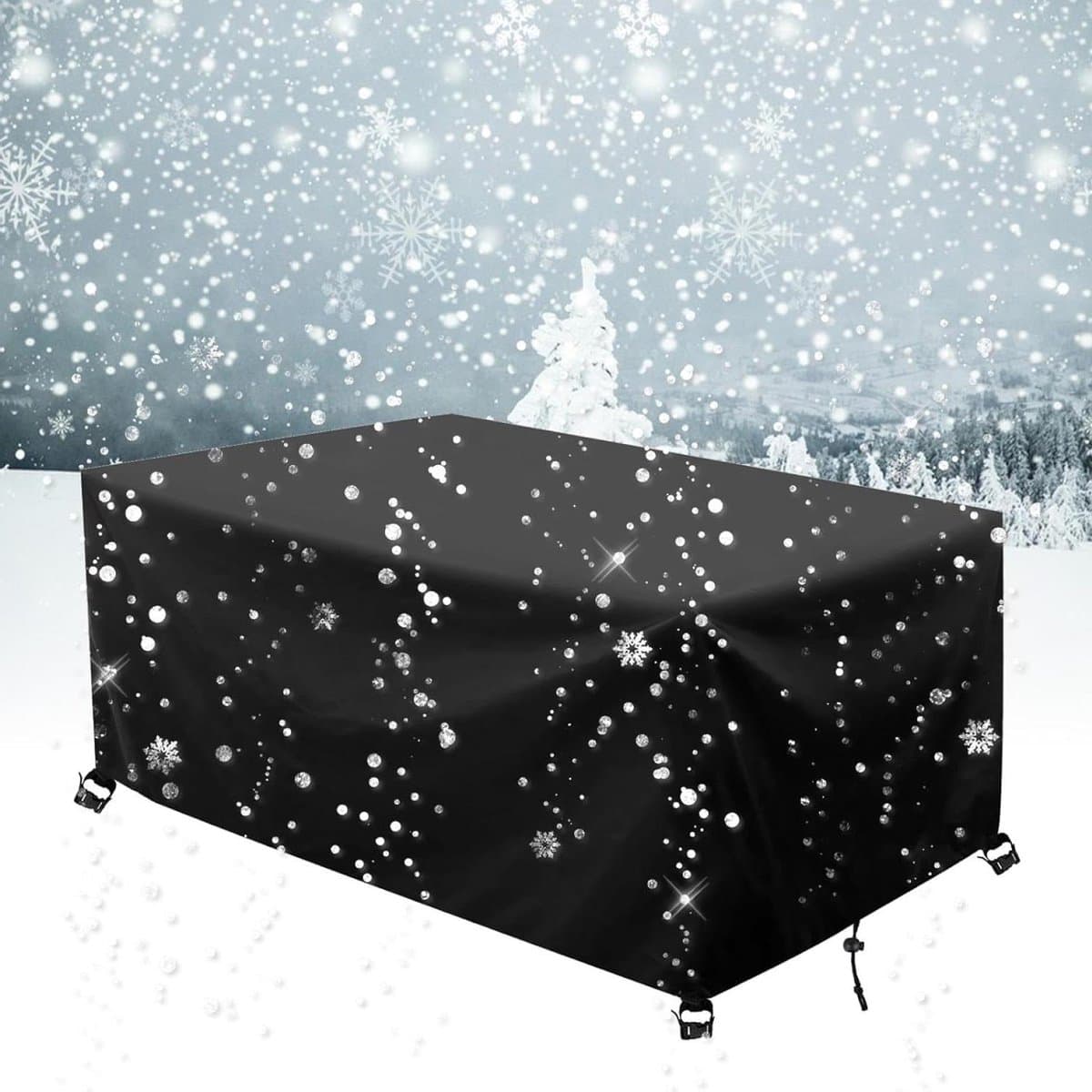 Tuinmeubelhoezen Waterdicht - Beschermhoezen Outdoor - Meubels Beschermen - Scheurbestendig Oxford - 80x50x40 cm - Zwart