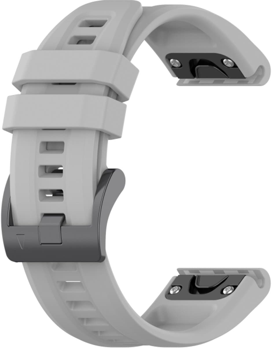 For Garmin Descent MK2i 26mm Silicone Sport Pure Color Watch Band(Grey)