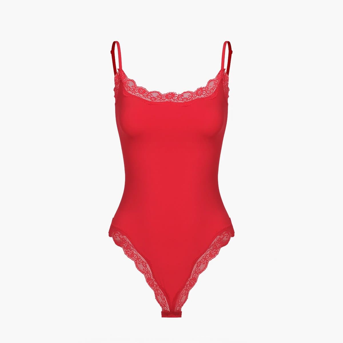 cfab - Bodysuit met strikjes en kant - beige - S - Corrigerende Body - Naadlos - corrigerend ondergoed dames