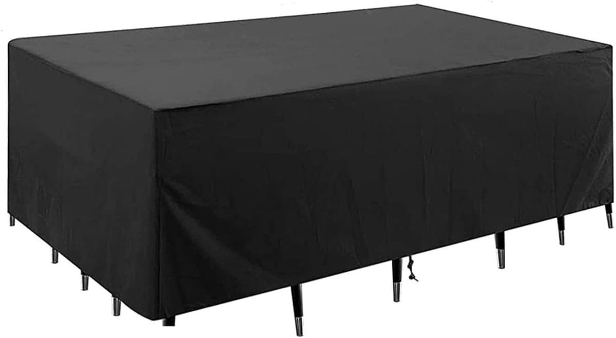 Tuinmeubelhoes - Beschermhoes Tafel - Buitenmeubels Beschermen - Waterdicht Oxford Materiaal - 220x140x75cm - Zwart