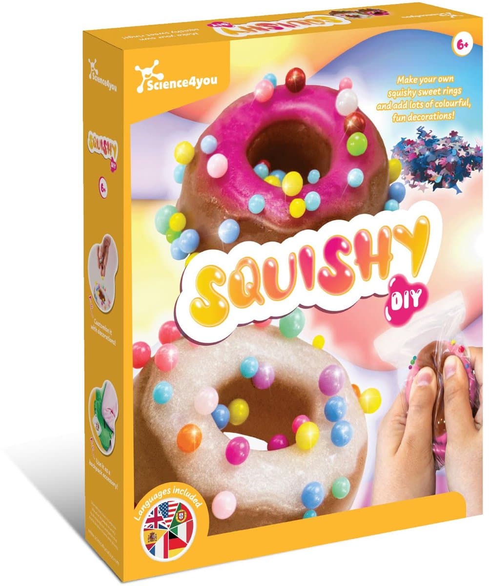 Science4you Taba Squishy-knutselset - Maak kleurrijke Taba Squishies voor kinderen, knijpspeeltjes, sensorische en stressverlichtende Squishys-set, cadeaus voor meisjes en jongens van 6, 7, 8 jaar