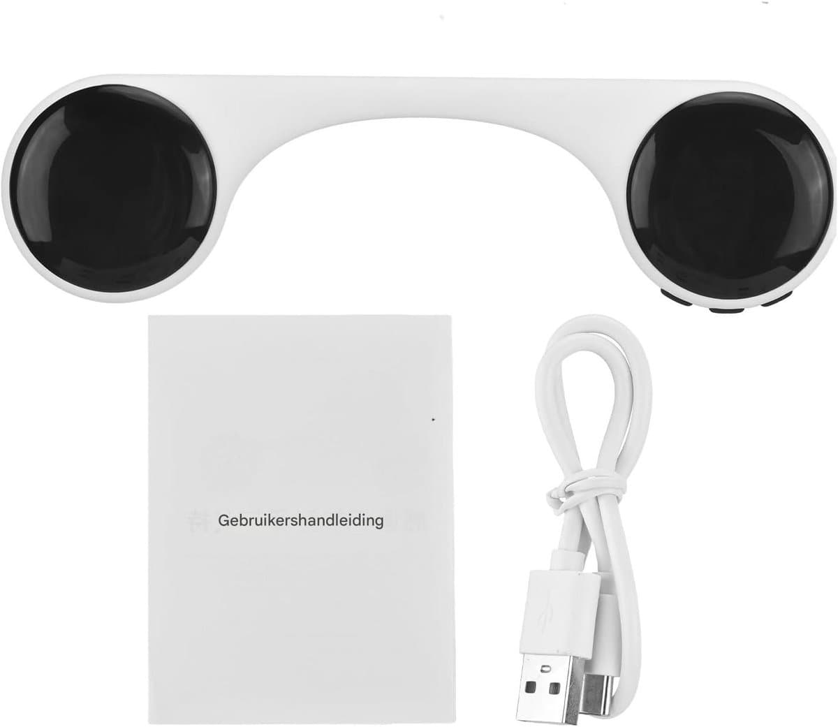 Elkuaie Bluetooth slaapluidspreker - Botgeleiding - Onder-kussenslaaphulp met witte ruis - 1 st - Voor volwassenen - Wit