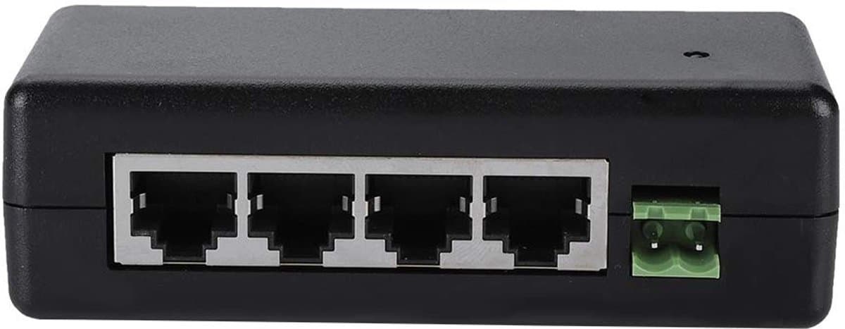 Dailygoody - Power Injector - PoE Ethernet Voeding - 12V-48V - 4 Poorten - IP Camera - Krachtige en betrouwbare voedingsoplossing voor netwerken
