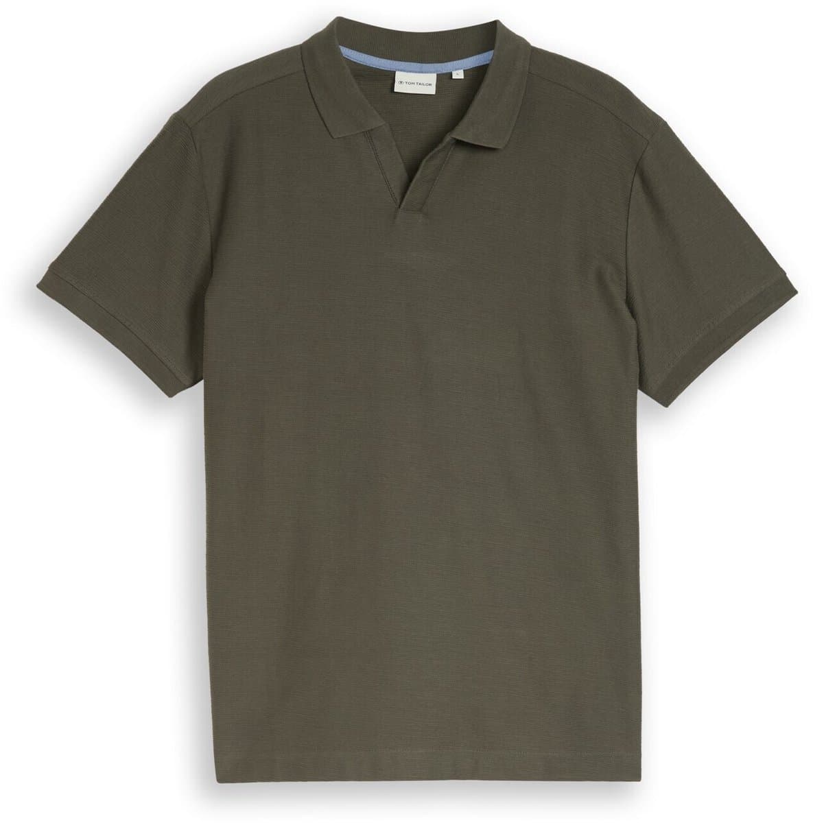 Tom Tailor - Poloshirt met ottoman-structuur - Maat XXL - deep leaf green