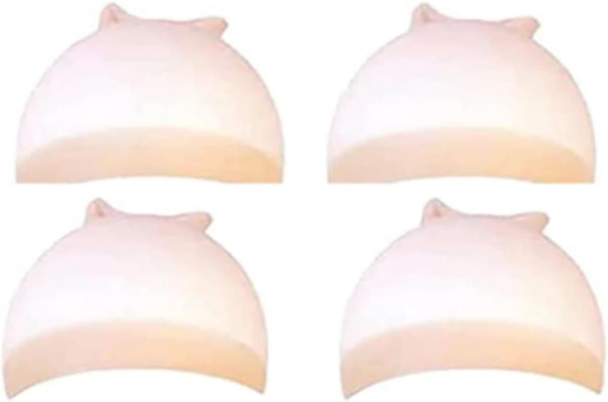 4 stuks ademende haarnetten, rekbare kousenkappen, mesh-petten voor pruiken, ultradun en comfortabel voor dames en heren