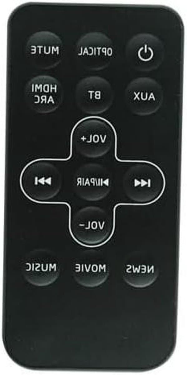 Afstandsbediening Soundbar - Universele Afstandsbediening - Soundbar Bediening - Specifiek Model - 50 Gram - Zwart