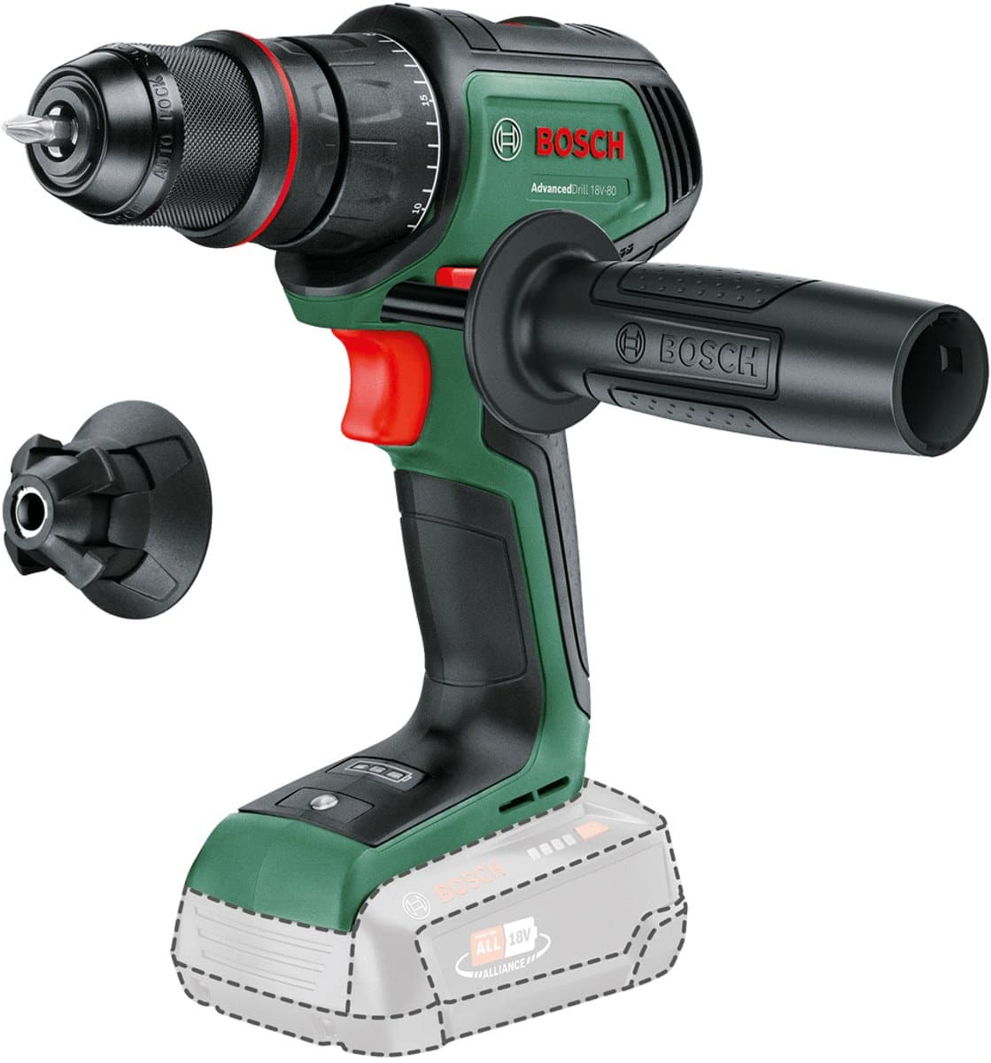 Bosch AdvancedDrill 18V-80 QuickSnap (zonder accu)