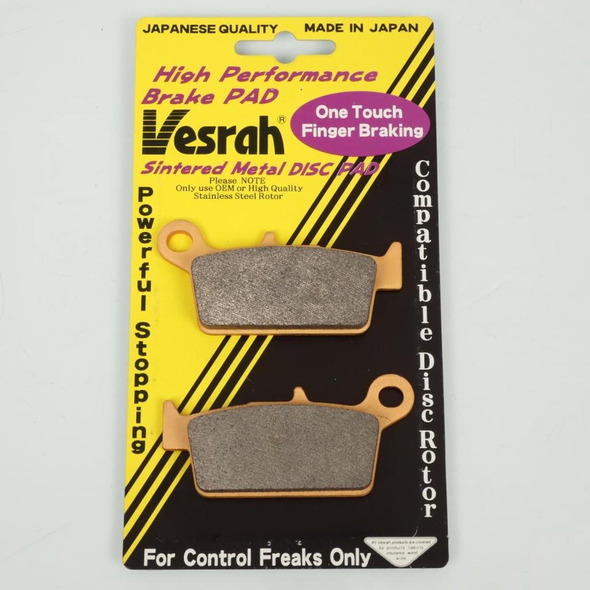 Plaquette de frein Vesrah pour Moto Suzuki 250 RM 1996 à 2009 AR Neuf