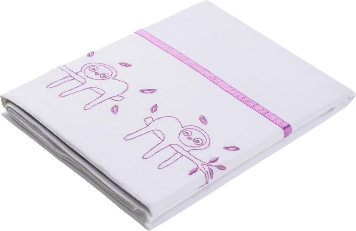 Briljant Baby Jungle Dusk Wieglaken - 75X100 - Pink