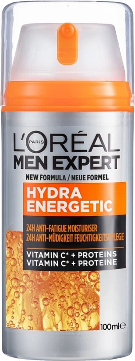 6x L’Oréal Paris Men Expert Hydra Energetic hydraterende dagcrème - geeft de huid een energieboost & bestrijdt tekenen van vermoeidheid - 100 ml
