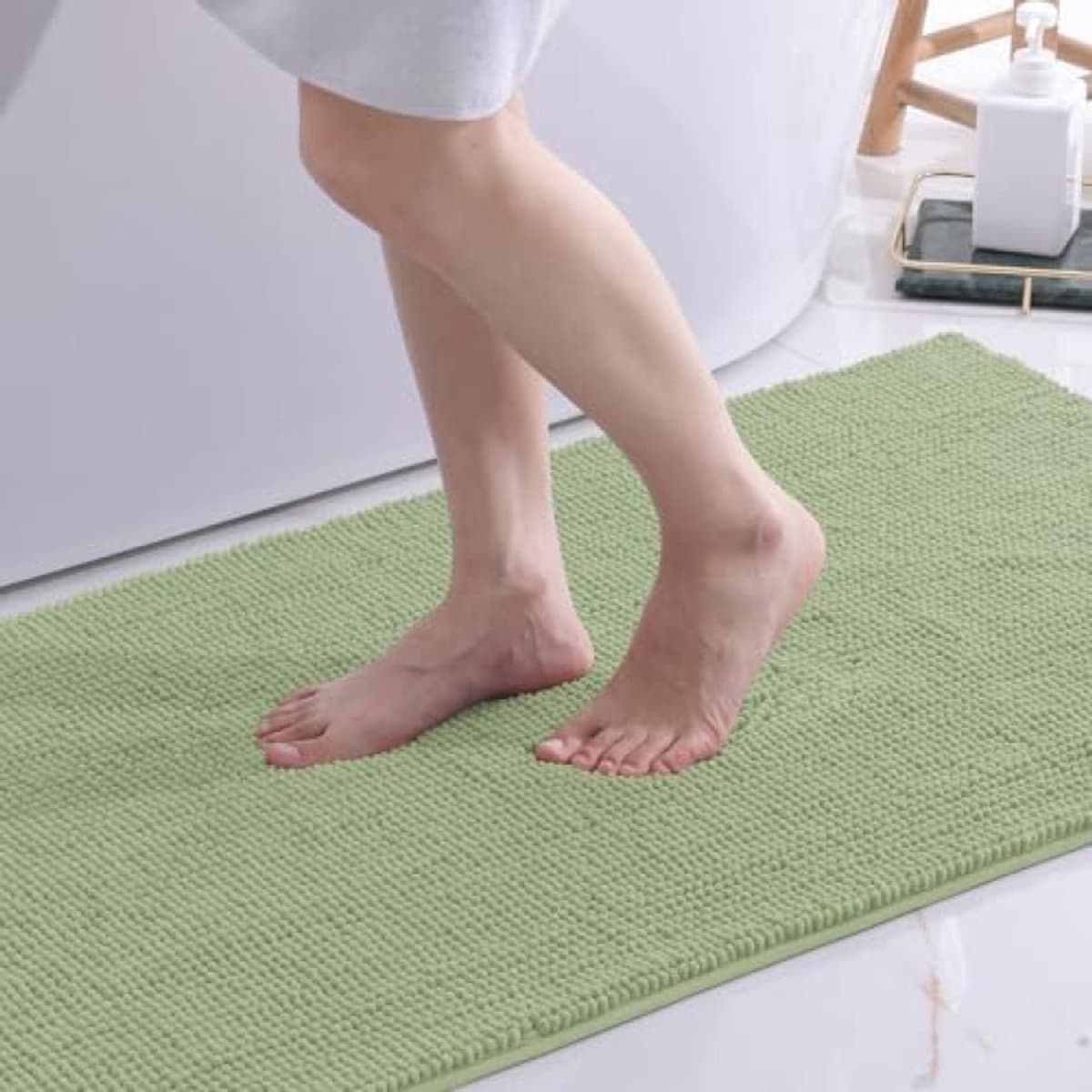 Chenille Badmat - Zacht, Antislip en Absorberend - 60x90 cm