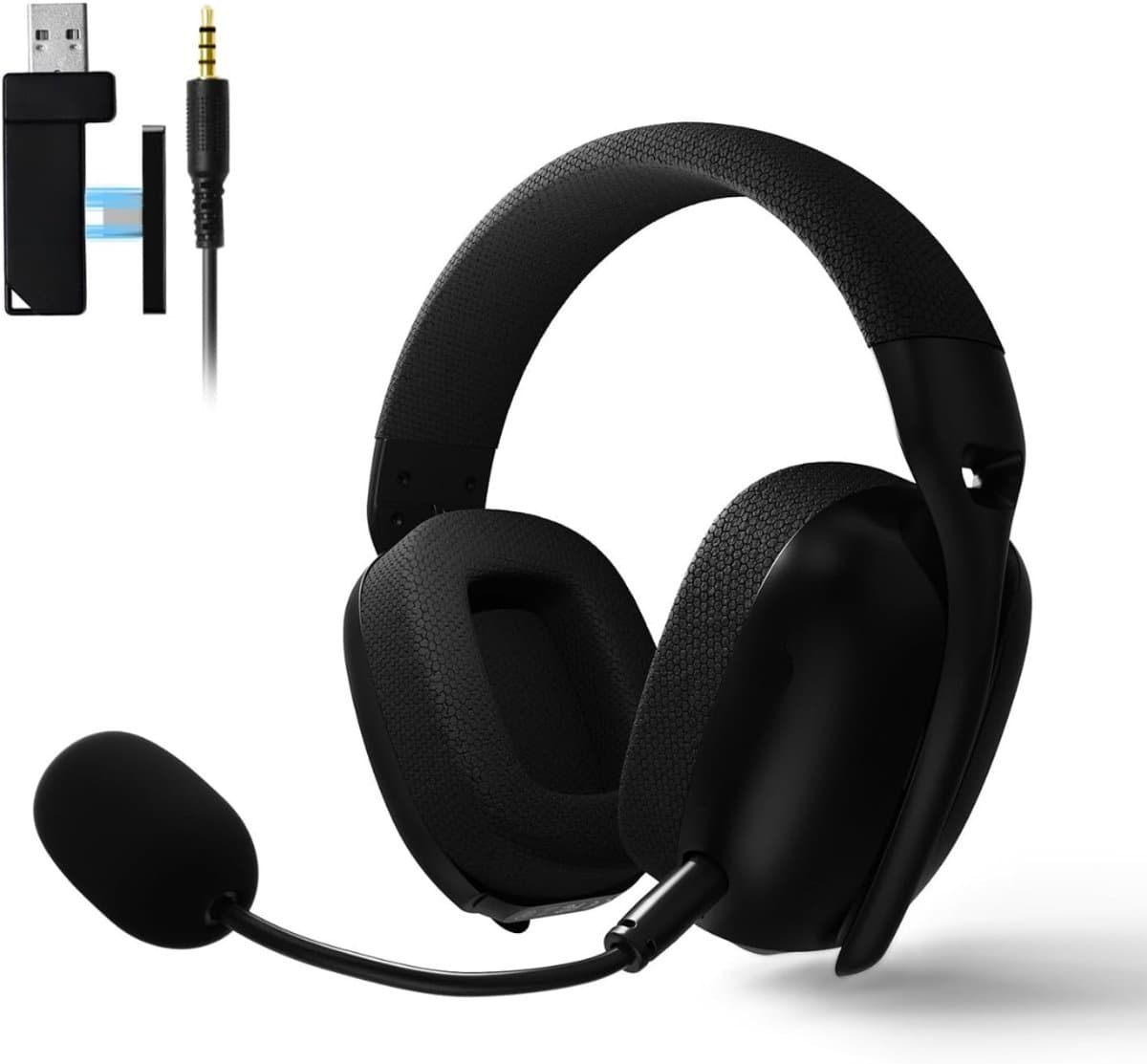Aurixi® Game headset draadloos - Headset - Game headset - Gaming headsets - Zwart - 21cm x 19cm x 10cm