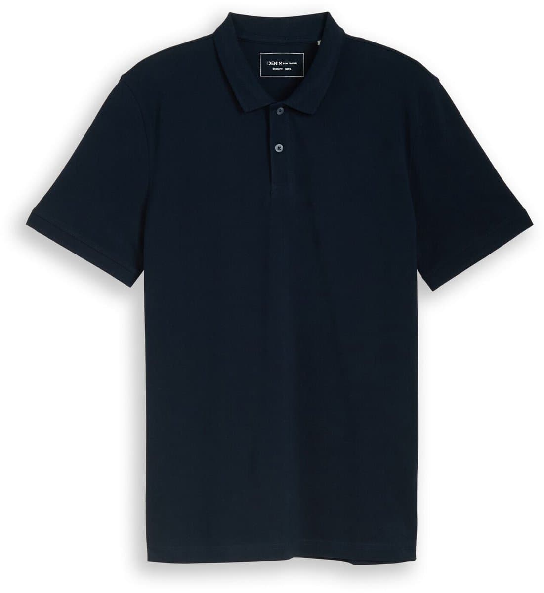 Tom Tailor Denim - Piqué poloshirt van katoen - Maat M - sky captain blue