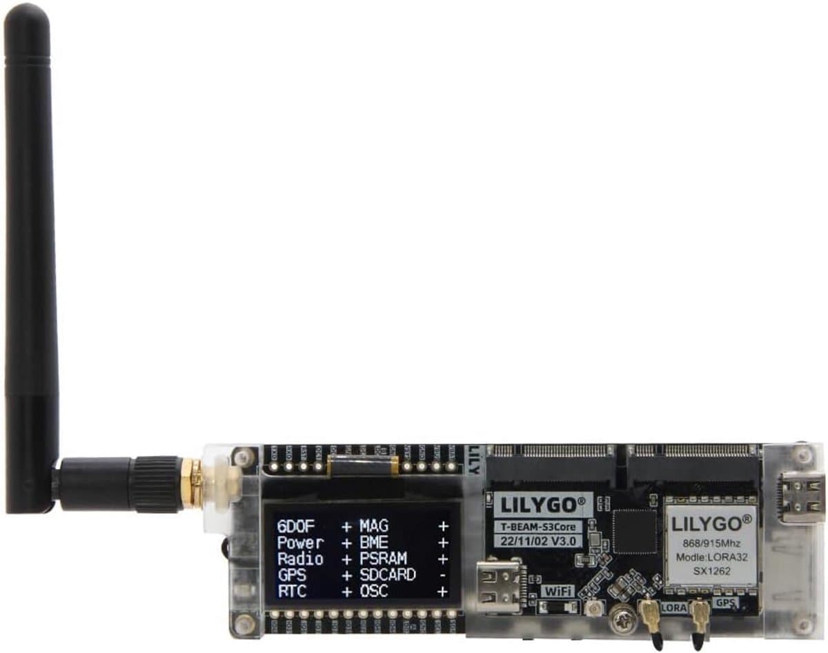 Ontwikkelbord ESP32-S3 met LoRa GPS WiFi Bluetooth en OLED Scherm