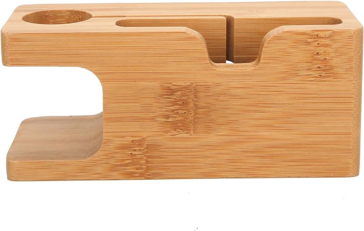 Bamboe Organisator Laadstation voor Mobiele Apparaten, Horloge en Tablet