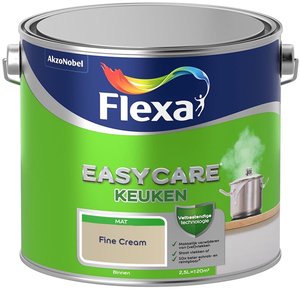 Flexa Easycare Keuken Fine Cream 2,5 L