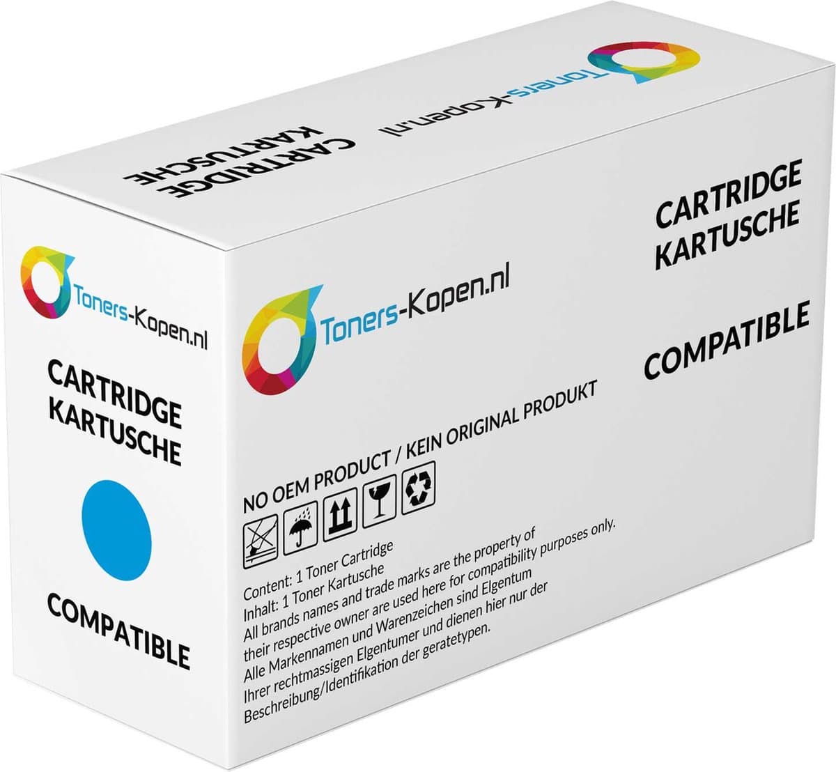 Samsung CLT-C504S Toner Cyaan Huismerk 1800 Pagina's - Samsung toner - CLT-C504S compatible alternatief - CLP415 CLP415N CLP415NW CLX4190 CLX4195 CLX4195DW CLX4195FN CLX4195FW CLX4195N SL-C1810 SL-C1810w SL-C1860 SL-C1860fw Xpress C1810 C1810W C1860